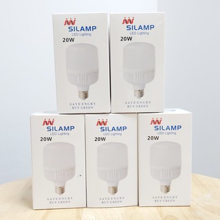 Combo 05 bóng đèn Led 20w E27 búp trụ siêu sáng
