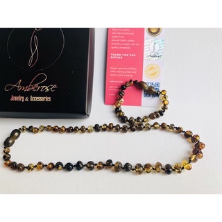 vòng hổ phách úc Amber cho bé