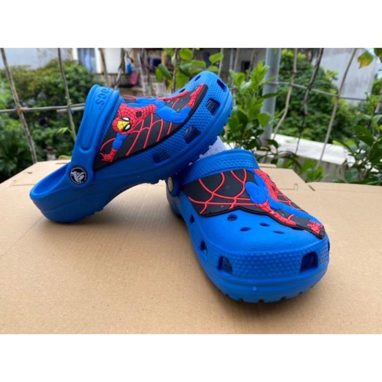 Dép sục Cross bé trai in 3D siêu nhân người nhện, supper man, spider man (TE06) US