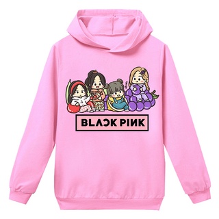 Áo hoodie In Hình Nhóm Nhạc BLACKPINK Thời Trang Cho Bé 2-15 Tuổi