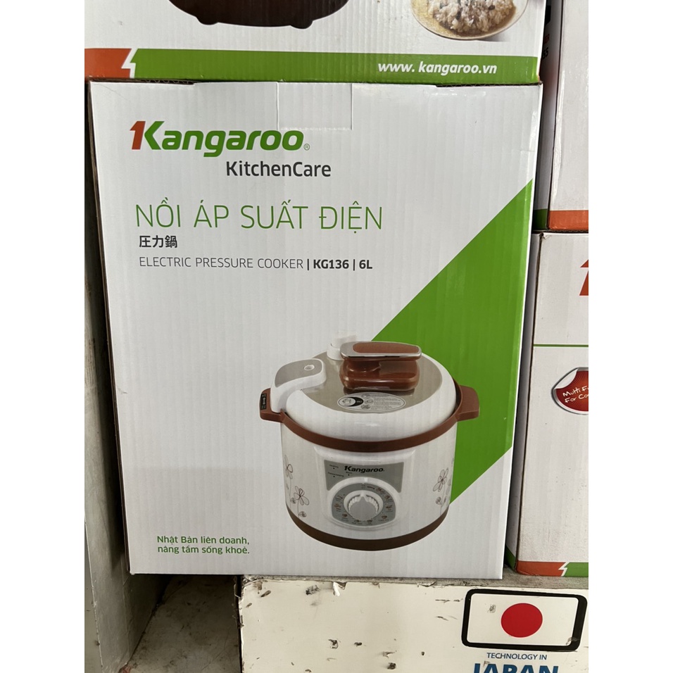 Nồi Áp Suất 6 Lít Kangaroo KG136 Cao Cấp