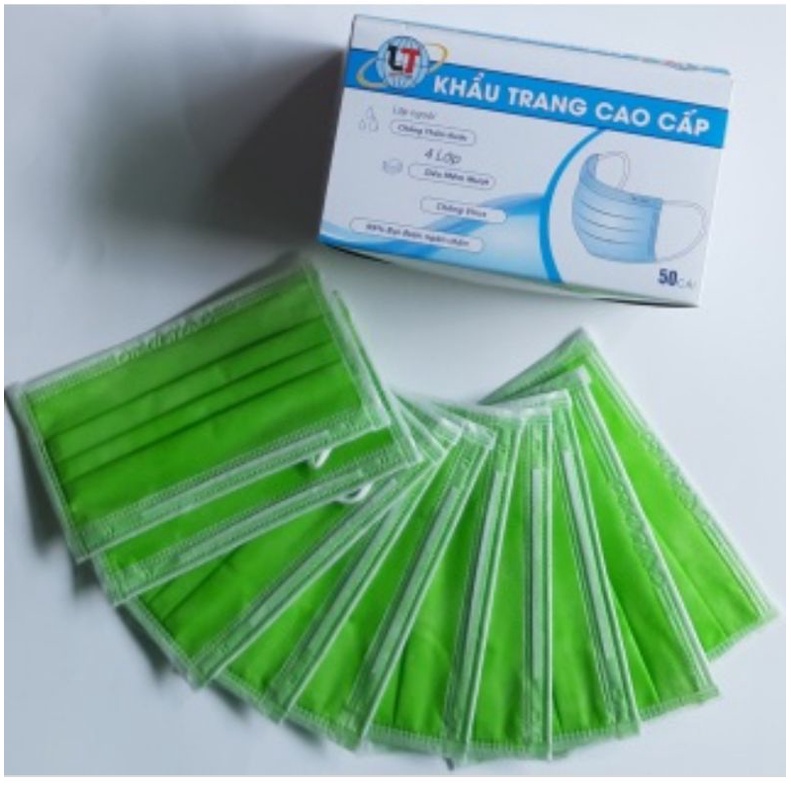 khẩu trang y tế màu xanh lá