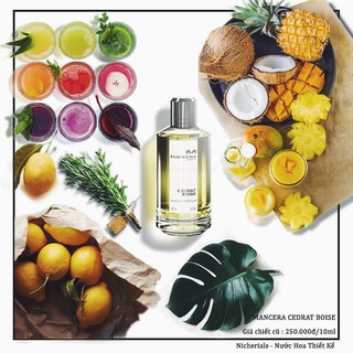 Nước hoa Nam Chiết Mancera Cedrat Boise 10ml