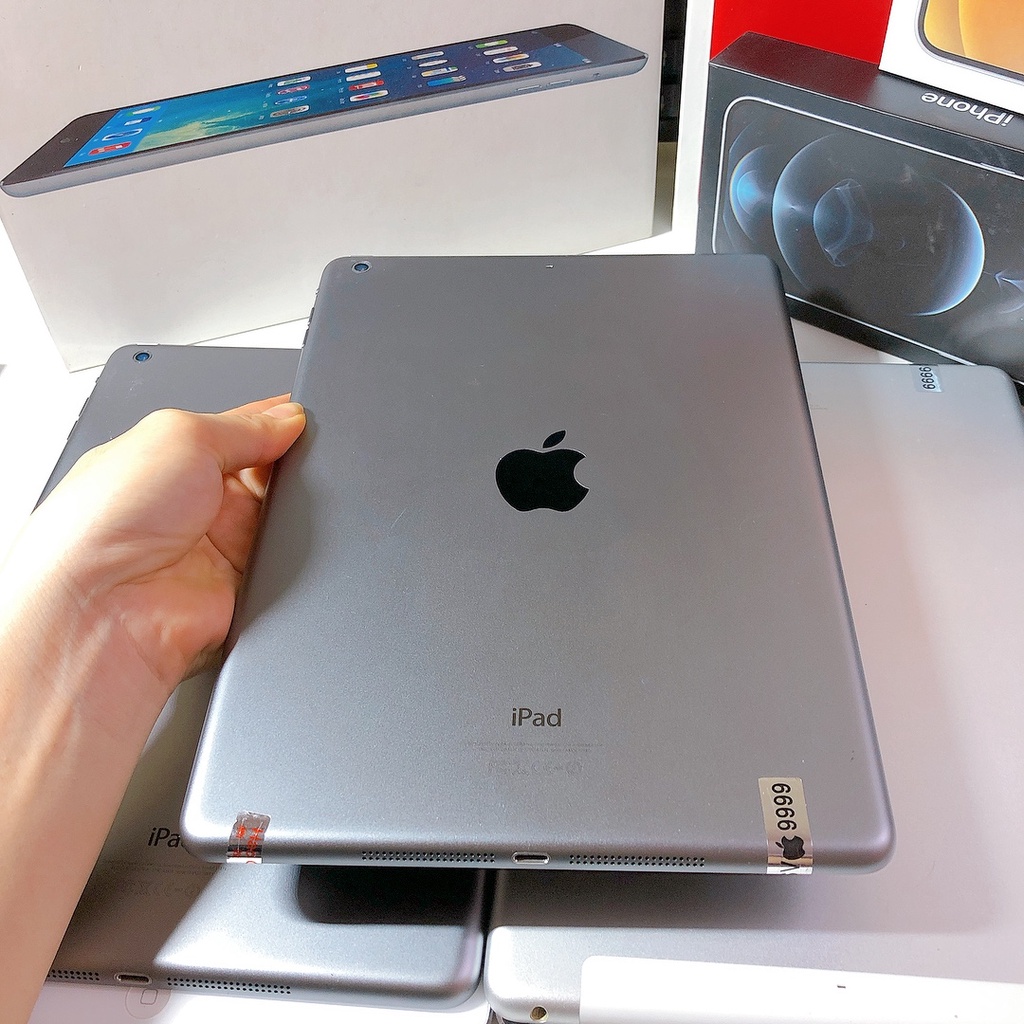 Máy Tính Bảng iPad Air - iPad 5 - Cài Zoom Học Online, Game...màn hình retina sắc nét - tặng phụ kiện khi mua máy.