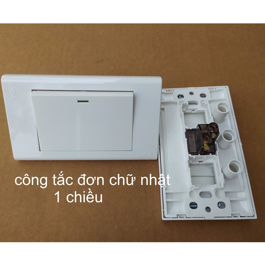 CÔNG TẮC BẢN TO CHỮ NHẬT 1 CHIỀU LiOA