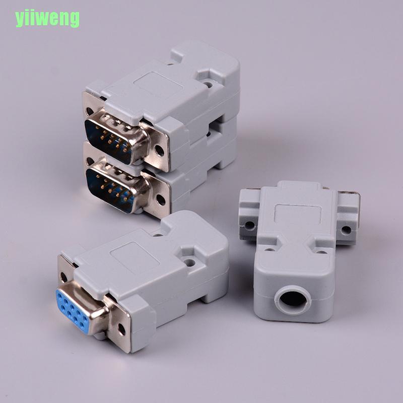 2 Set Đầu Nối Rs232 Db9 9 Pin Rs232 Bằng Đồng