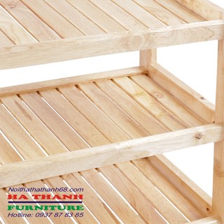 KỆ ĐỂ DÉP GỖ 6T RỘNG 62cm