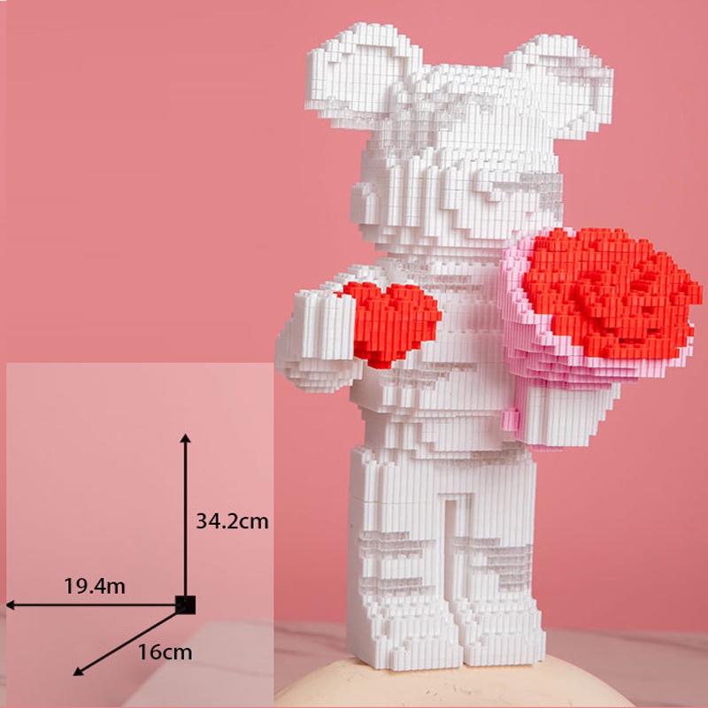 Bộ xếp hình lắp ráp gấu Bearbrick size lớn
