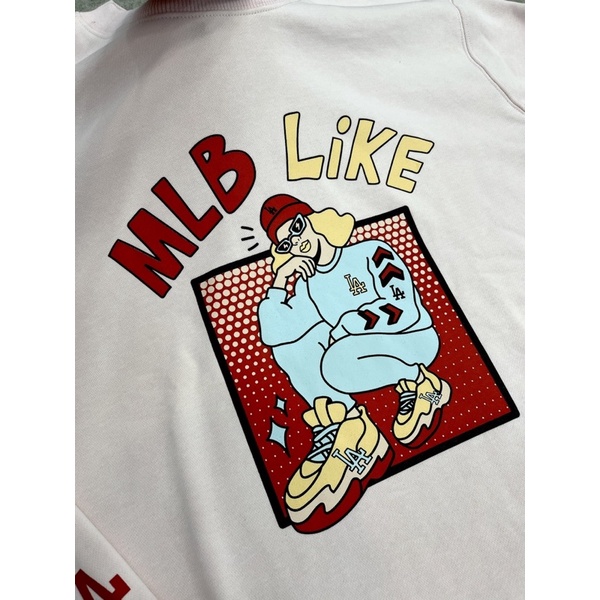 Áo Thun Dài Tay MLB Logo Cô Gái