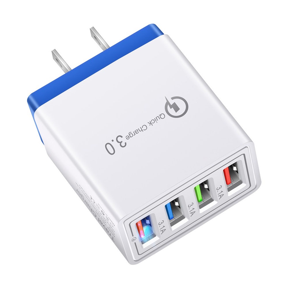 Bộ Sạc Nhanh 4 Cổng Usb Nhiều Màu Chất Lượng Cao