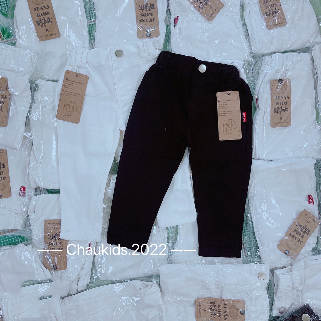 Quần dài bé trai chất kaki, quần kaki dài co giãn 2 màu basic sành điệu cho bé