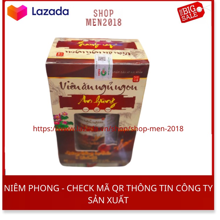 Trùng thảo ăn ngủ ngon tăng sức đề kháng ăn ngon ngủ tốt Viên ăn ngủ ngon An Hưng hộp 60 viên HSD 2023 | BigBuy360 - bigbuy360.vn