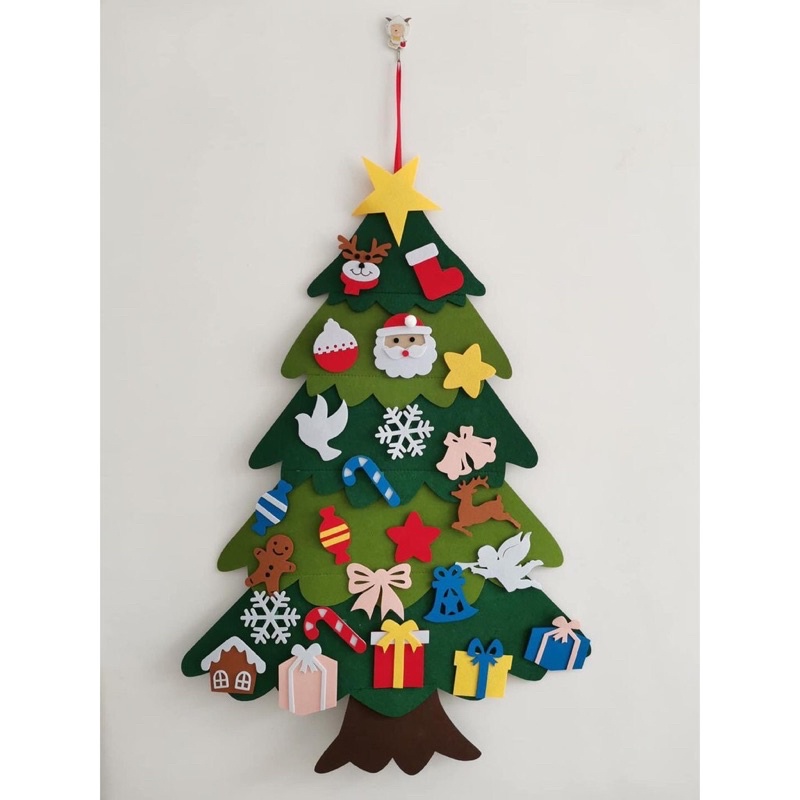 Cây thông Noel vải bền đẹp(tặng kèm đèn và 25 phụ kiện trang trí)