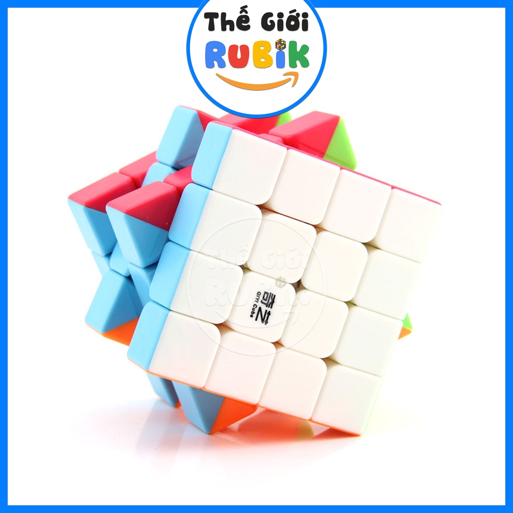Rubik 4x4 QiYi QiYuan S Stickerless / Viền Đen. Rubic 4 Tầng 4x4x4 Đồ Chơi Trí Tuệ | Thế Giới Rubik