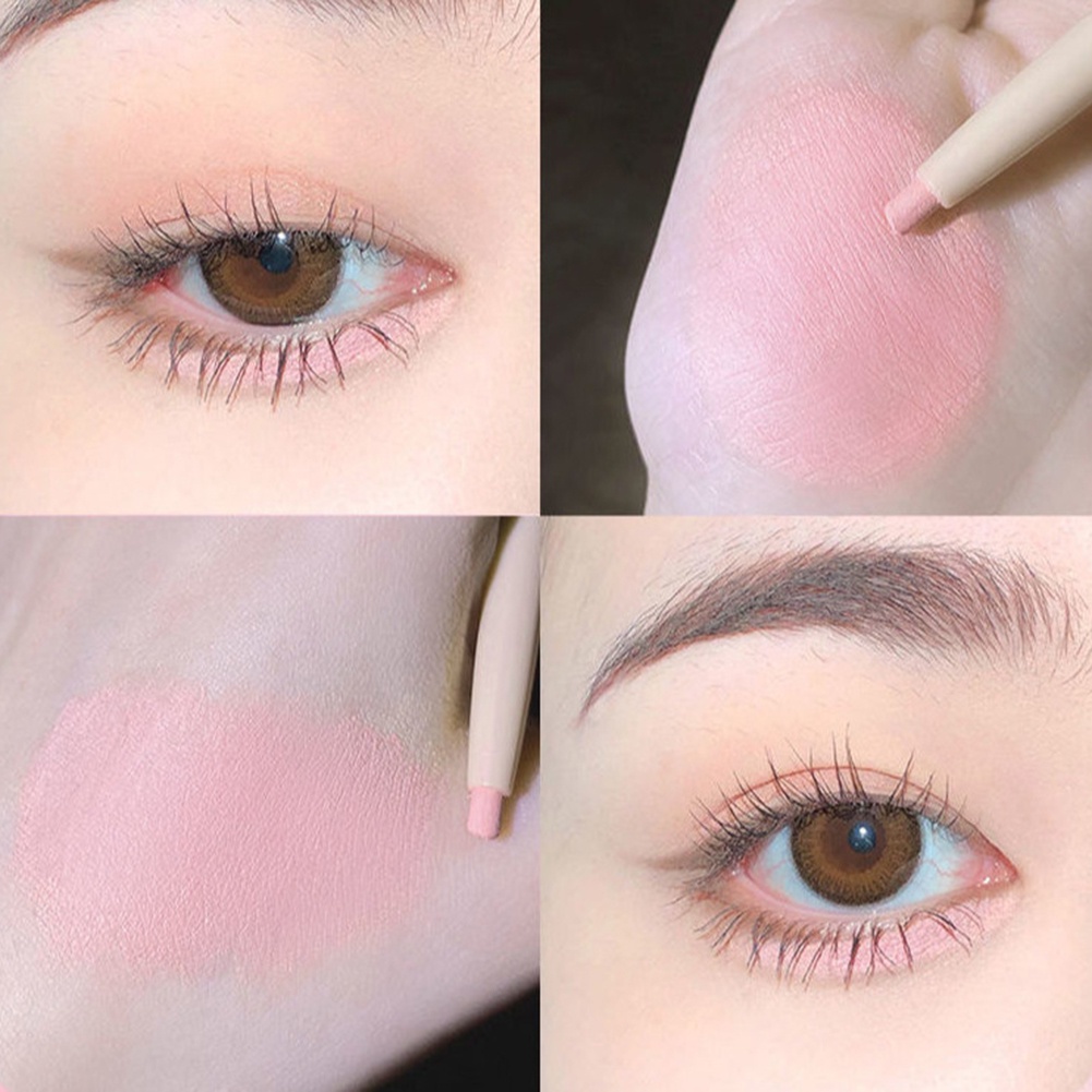 ♕Phấn Mắt 3 Màu Bạc Hà Ngọt Ngào Bút Tằm Nằm Bút Kẻ Mắt Lâu Trôi Chống Nước Lấp Lánh Kim Cương Ngọc Trai Mỹ Phẩm Mắt Upbest