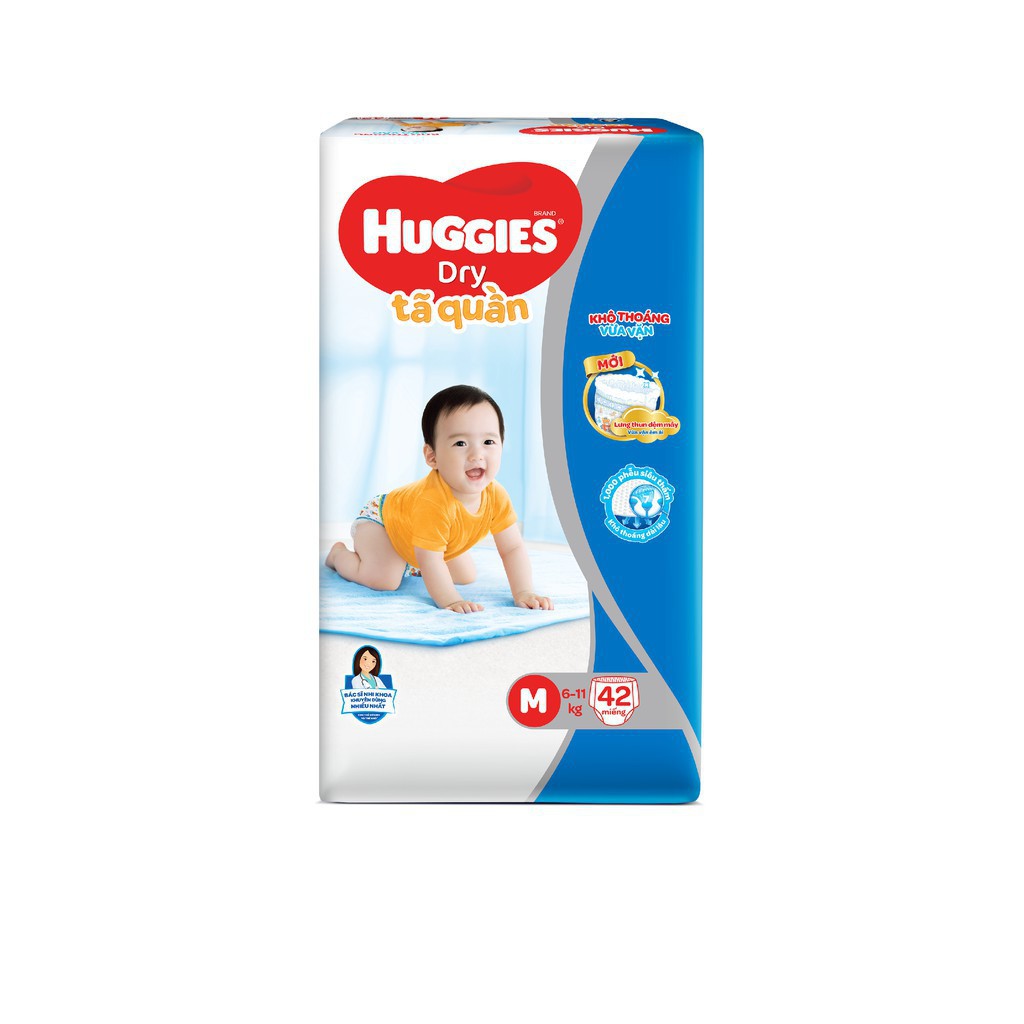 Tã-bỉm quần Huggies M42(cho trẻ 6-11kg)