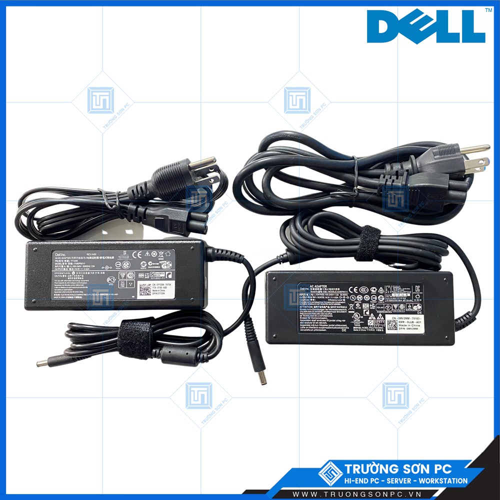 Sạc LAPTOP DELL Chân Kim Nhỏ ZIN Cao Cấp 19.5V – 4.62A 90W Adapter DELL 5568 3558 3458 3559