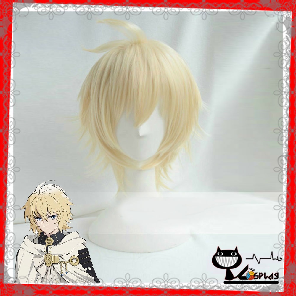 [sẵn] Wig/tóc giả cosplay Mikaela Hyakuya (Mika) - Owari no Seraph màu vàng sữa [Miu Cosplay]
