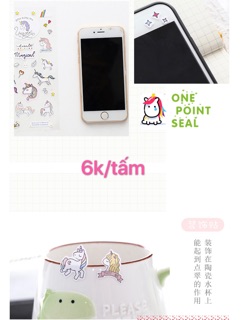 Sticker Unicorn dễ thương
