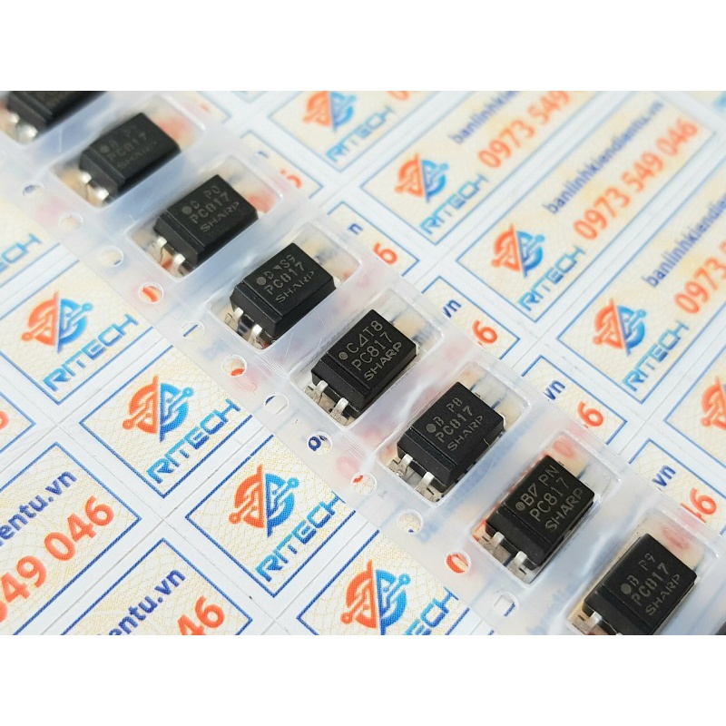 Combo 10 con EL817C, PC817, PC817C SOP-4 hàng nhập khẩu