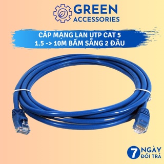 Cáp mạng LAN Internet UTP Cat 5 10m/5m/3m/1.5m Bấm Sẵng 2 đầu