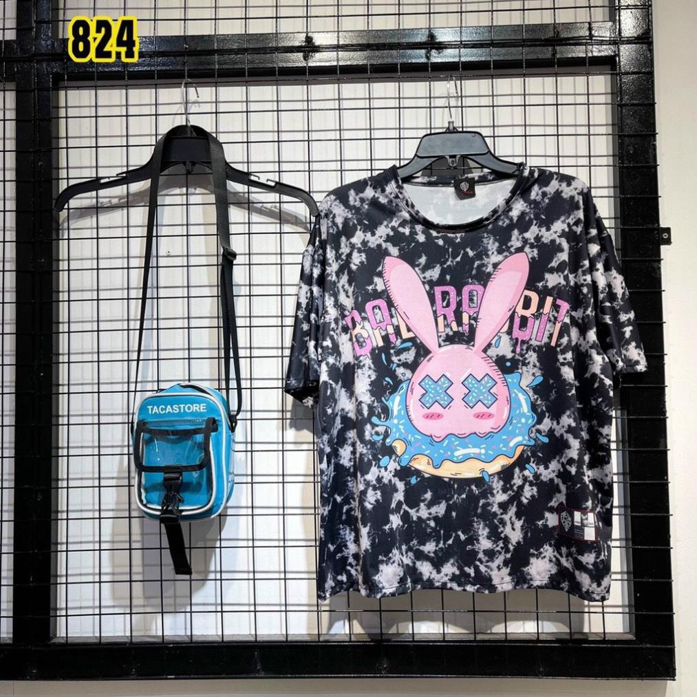 Áo Thun Loang - Áo Phông Loang Nam Nữ Tay Lỡ Unisex - Hot Trend Hàng Cao Cấp Loại 1, Vải Thun Lạnh 4C Đầu Thỏ Rabbit