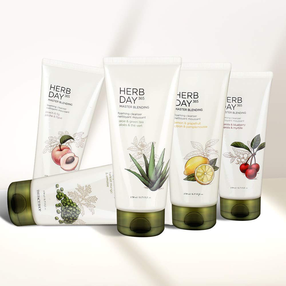 Sữa Rửa Mặt Herb Day 365 Master Sạch, Sáng Mịn Da Blending Foaming Cleanser 170ml