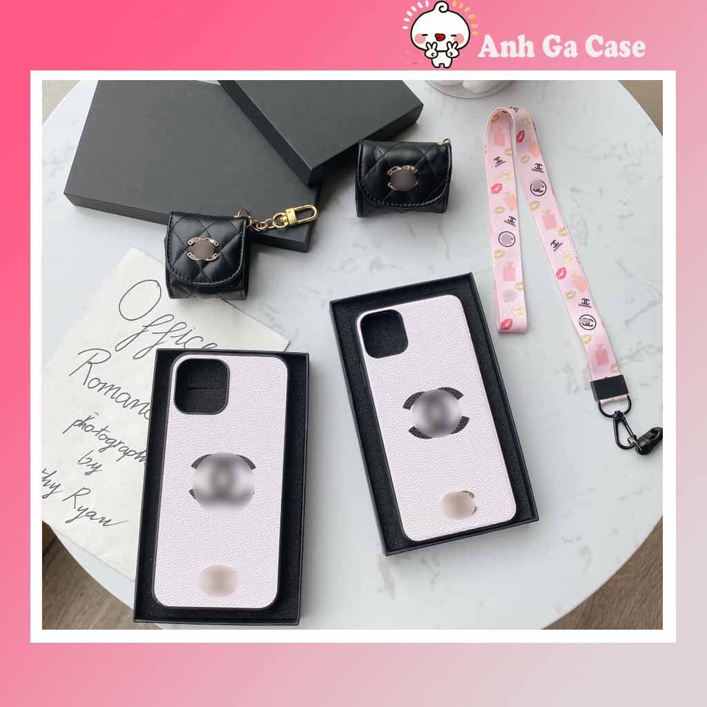 Ốp lưng iphone sang chảnh cho nữ CHA- N el TRẮNG LOGO 6plus/6s/6s plus/6/7/7plus/8/8plus/x/xs/xs max/11/11 pro/11 promax