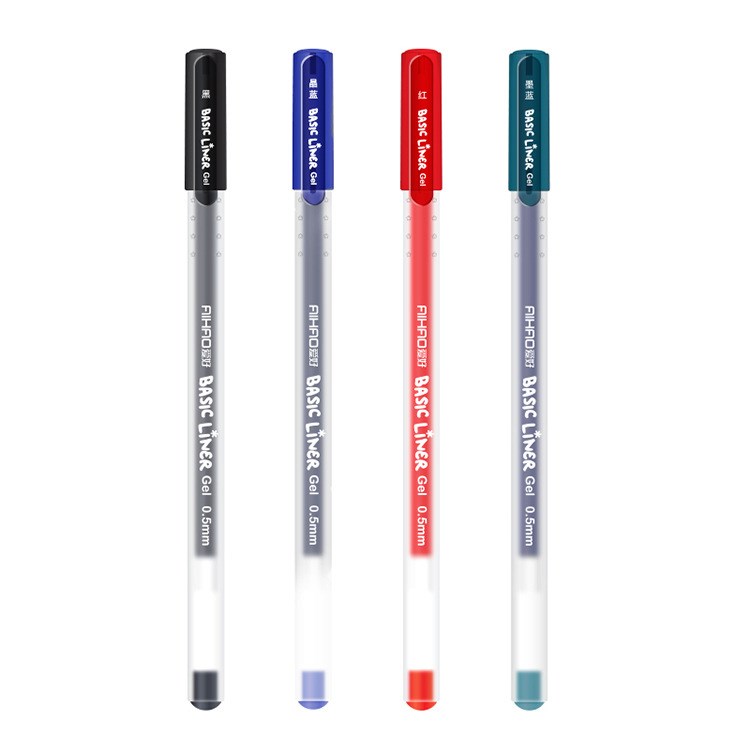 2 Bút bi mực gel nét bút 0.5mm có 4 màu sắc tùy chọn