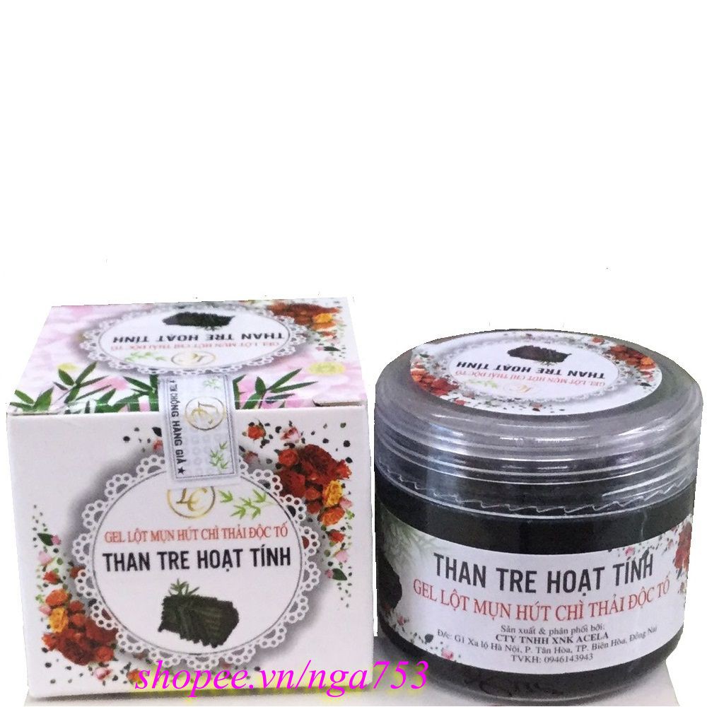 Gel Mặt nạ Lột Mụn Than Tre Hoạt Tính 40g Lccosmetics