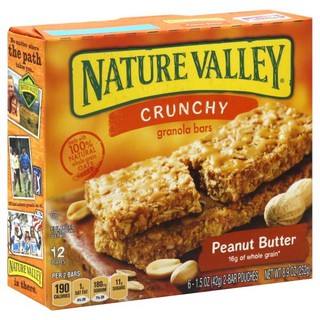 Bánh ngũ cốc Nature Valley - Peanut Butter 253gr của Mỹ