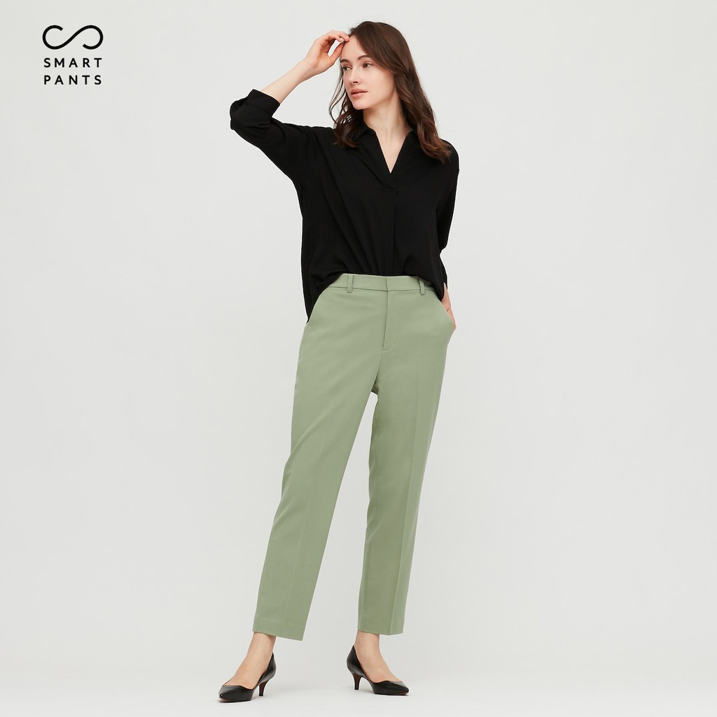 Quần vải nữ co dãn 2 chiều thời trang, thanh lịch dòng Smart Pants của UNIQLO - Nhật Bản