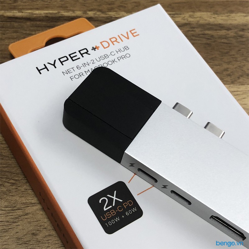 Cổng chuyển Hyperdrive NET 6 in 2 Hub USBC cho MacBook Pro và MacBook Air