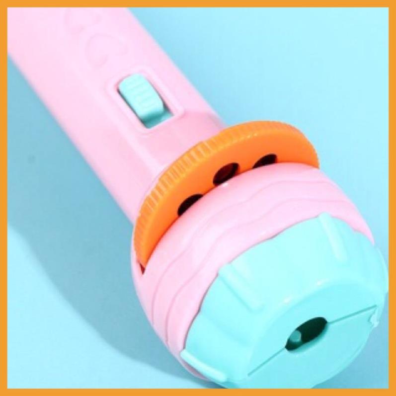 Đèn pin chiếu phim hình cho bé 80 hình động vật ngộ nghĩnh, đồ chơi trẻ em phát triển trí tuệ