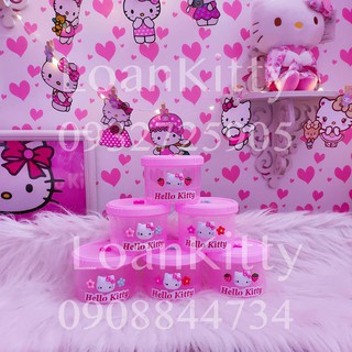 LaLaShop: set 3c hũ nhựa Kitty, đựng gia vị,bánh kẹo,kem body....vv