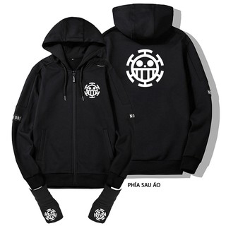 Áo khoác Hoodie, bao tay One Piece Law