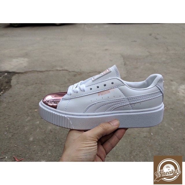 XẢ KHO MV  21 Giầy thể thao PUMA SUEDE trắng mũi đồng thời trang nam, nữ 2020 👡Tốt NEW RẺ ĐẸP : ✭ ₈ . >