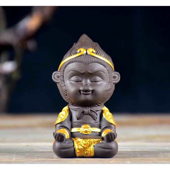 Tượng tôn ngộ không trang trí bể cá, bàn làm việc