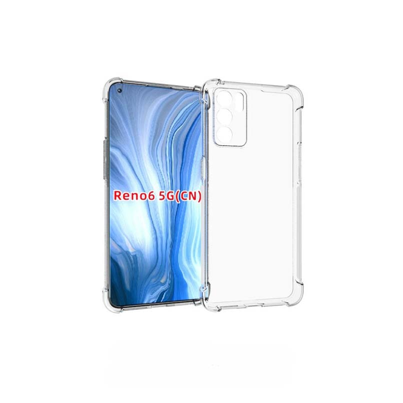 Ốp Điện Thoại Silicon tpu Mềm Trong Suốt Chống Rơi Cho oppo reno 5 6 pro + lite 5z 5f 5a 5k 4g 5g