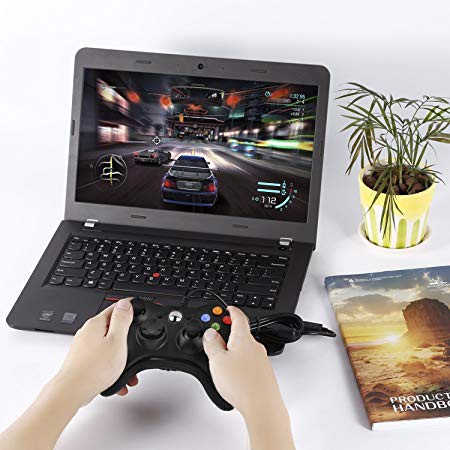 [Loại 1] Tay cầm chơi game cho máy tính FO4 kiểu Xbox 360 có rung - LED XANH LÁ