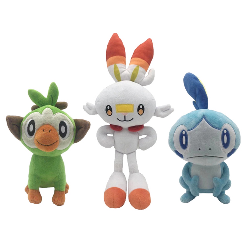 1 thú nhồi bông hình chú thỏ Scorbunny Sobble Grookey dễ thương cho bé