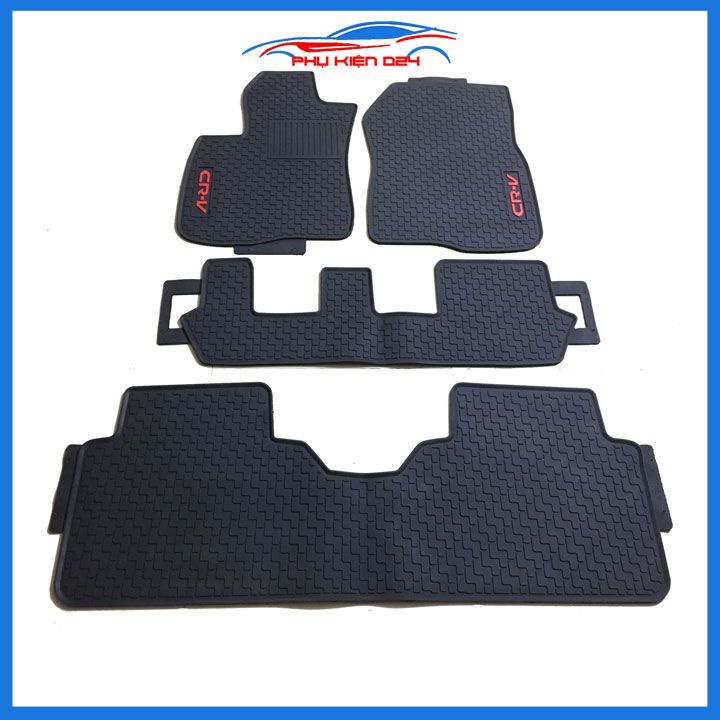 Thảm lót sàn cao su cho xe CRV, CR-V 2018-2019-2020-2021-2022-2023 chuẩn theo xe chịu lực tốt