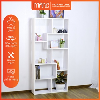 Kệ Sách Gỗ / kệ sách đứng ( có 3 màu lựa chọn trắng -đen- vân gỗ) KS04