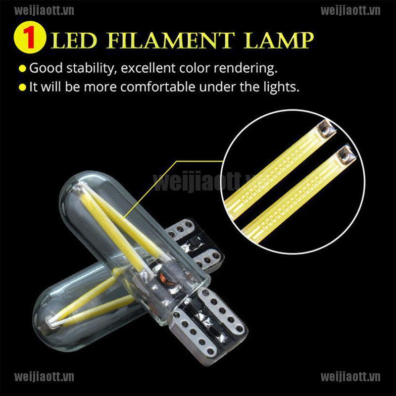 Set 1 Bóng Đèn Led 12v T10 30 Smd 6 Màu Chuyên Dụng Cho Xe Ô Tô