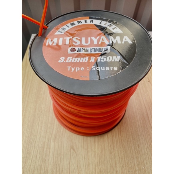 Dây Cước Vụt Cỏ Vuông Đỏ MITSUYAMA NHẬT Bản Siêu Bền 4.0mm- 3.5mm- 3.0mm- 2.7mm. Cước Vụt Cỏ
