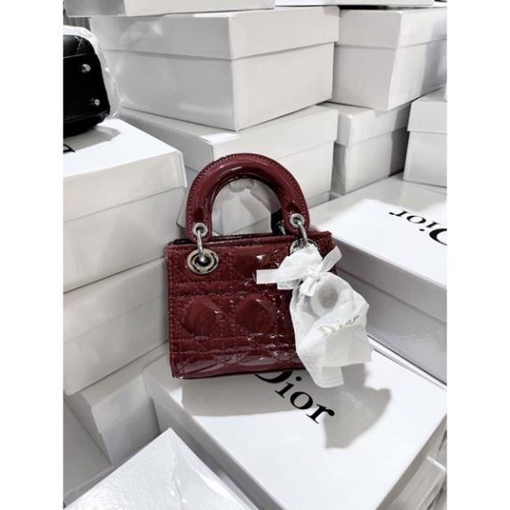 Túi xách Đ size 13cm da bóng full hộp hàng cao cấp