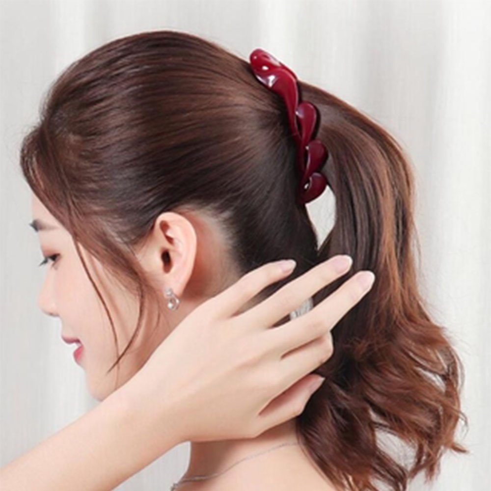 Kẹp Tóc Acrylic Cỡ Lớn Phong Cách Nhật Bản Đơn Giản Thời Trang Cho Nữ
