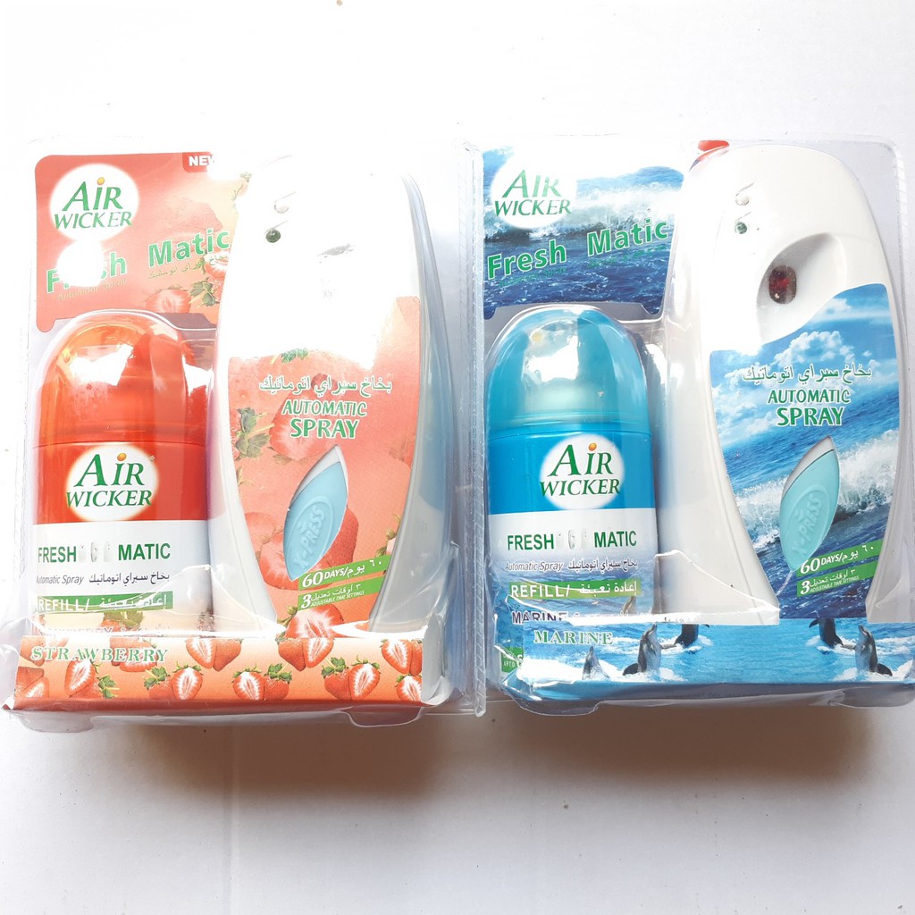 Máy xịt thơm phòng Air Freshener 250ml tặng kèm chai xịt AIR WICHKER - MITUHOME