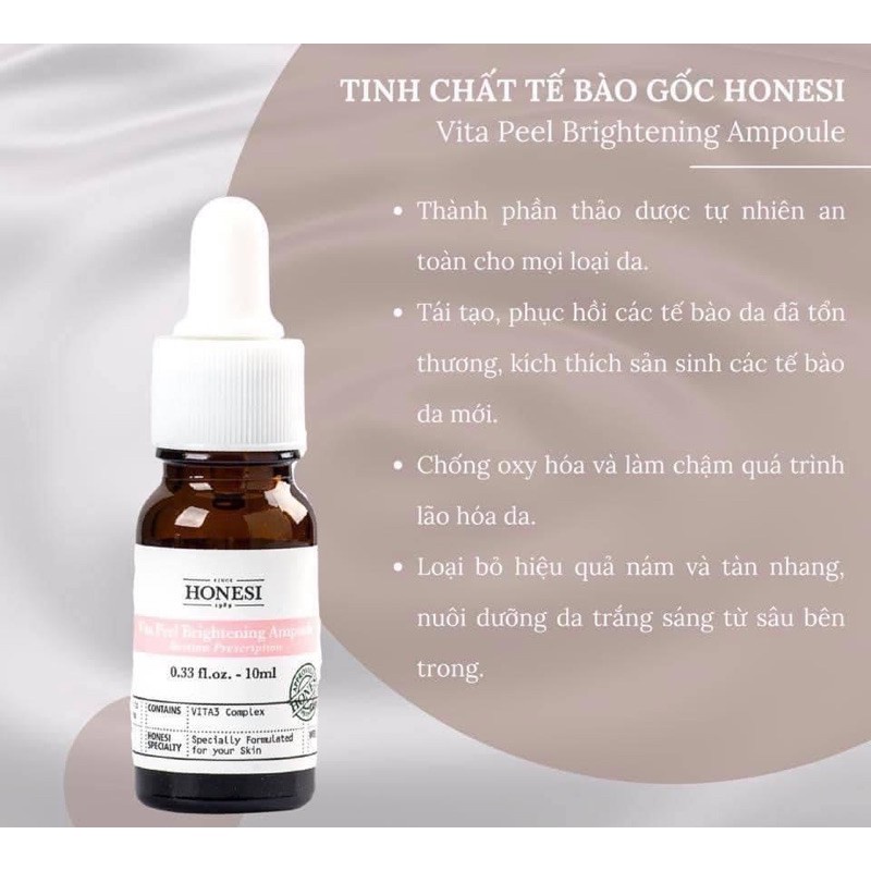 Tinh Chất Ngừa Nám Làm Sáng Da HONESI Vita Peel Brightening Ampoule 10ml x 5 lọ
