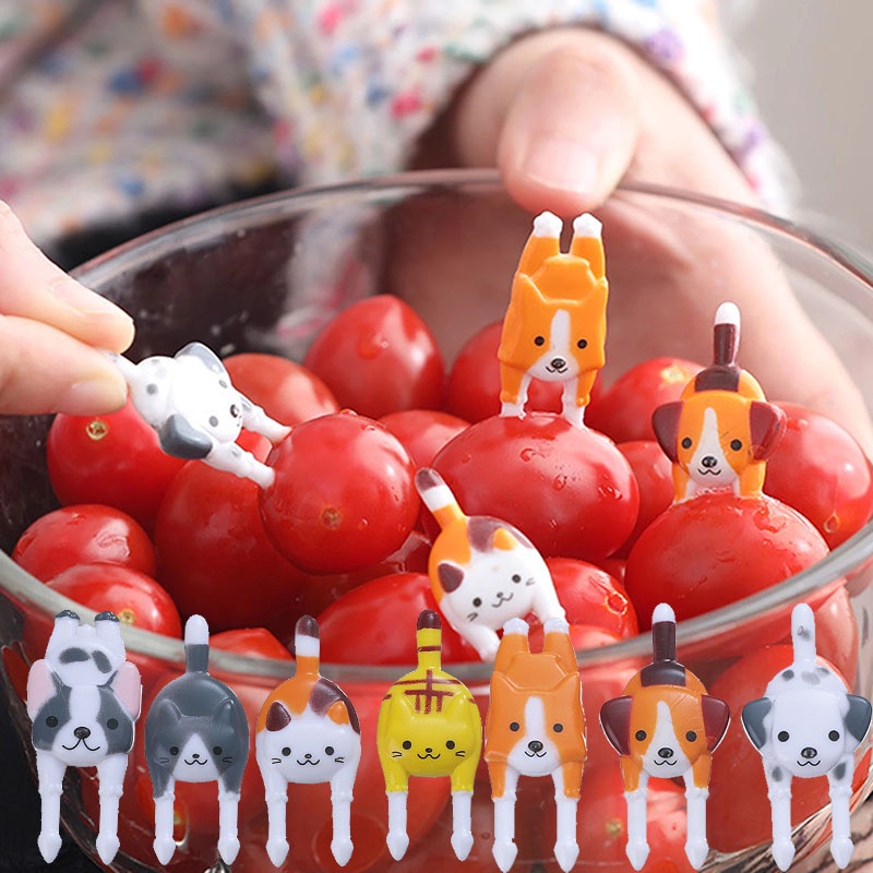 Set 7 Nĩa Ăn Tráng Miệng Hình Động Vật Dễ Thương